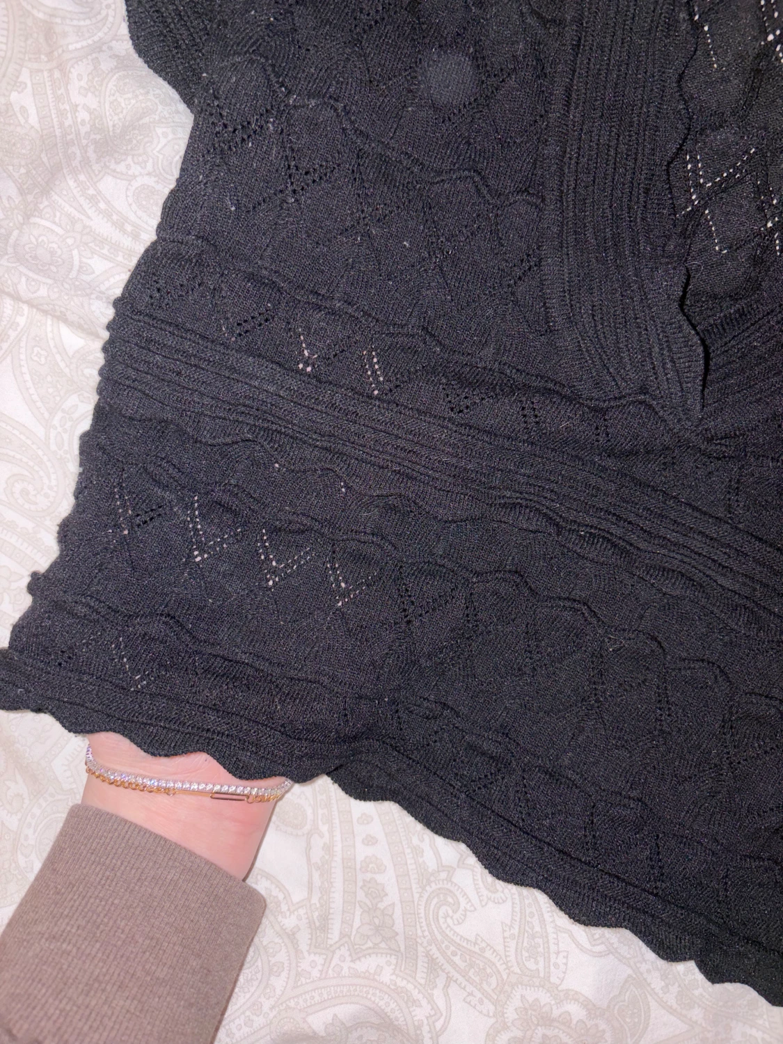 Svart stickad topp från Zara - 1