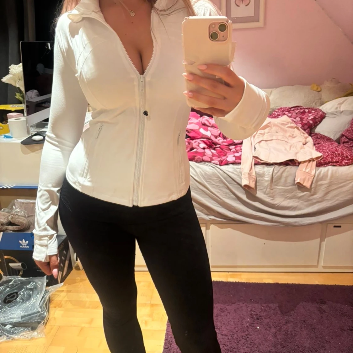 Vit Define jacka Lululemon 4