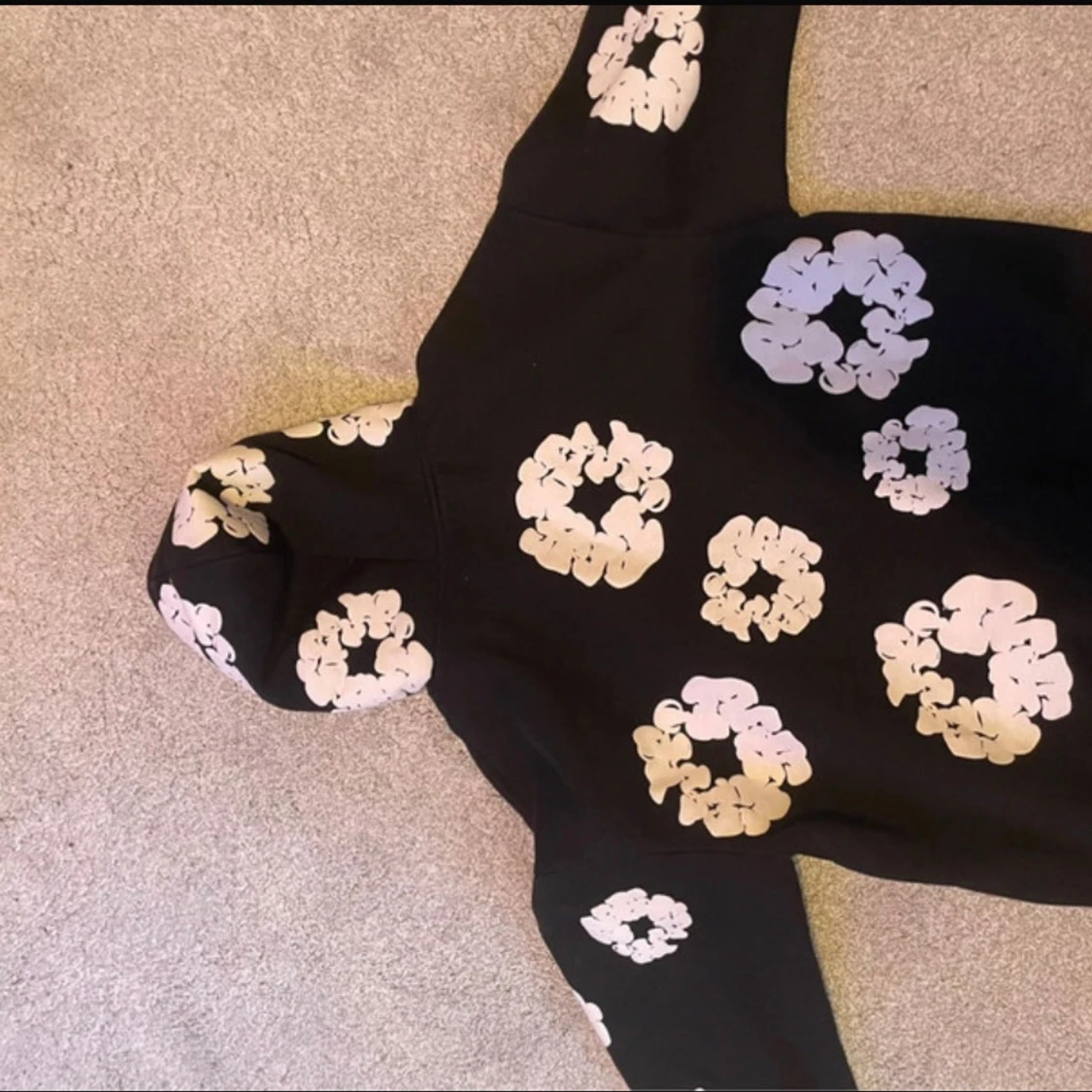 svart denim tears hoodie - 1