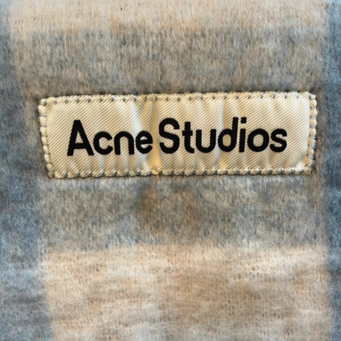 Blågrå rutig halsduk Acne Studios - 2
