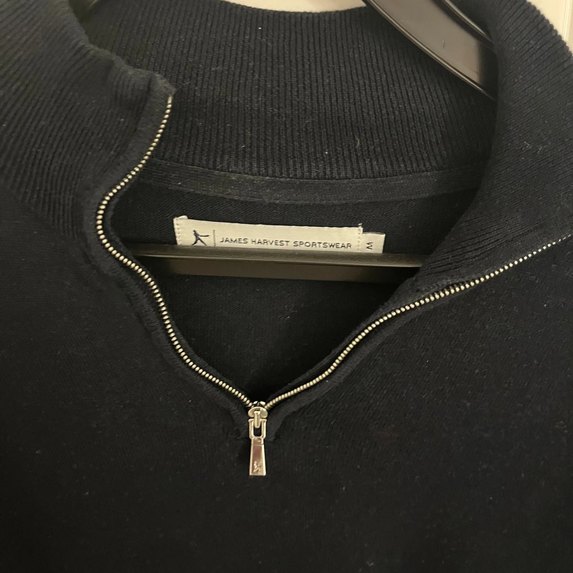 Svart half zip tröja James Harvest - 2
