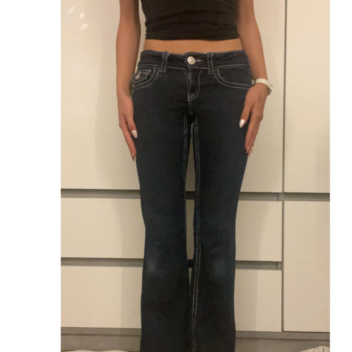 Low waist, bootcut jeans