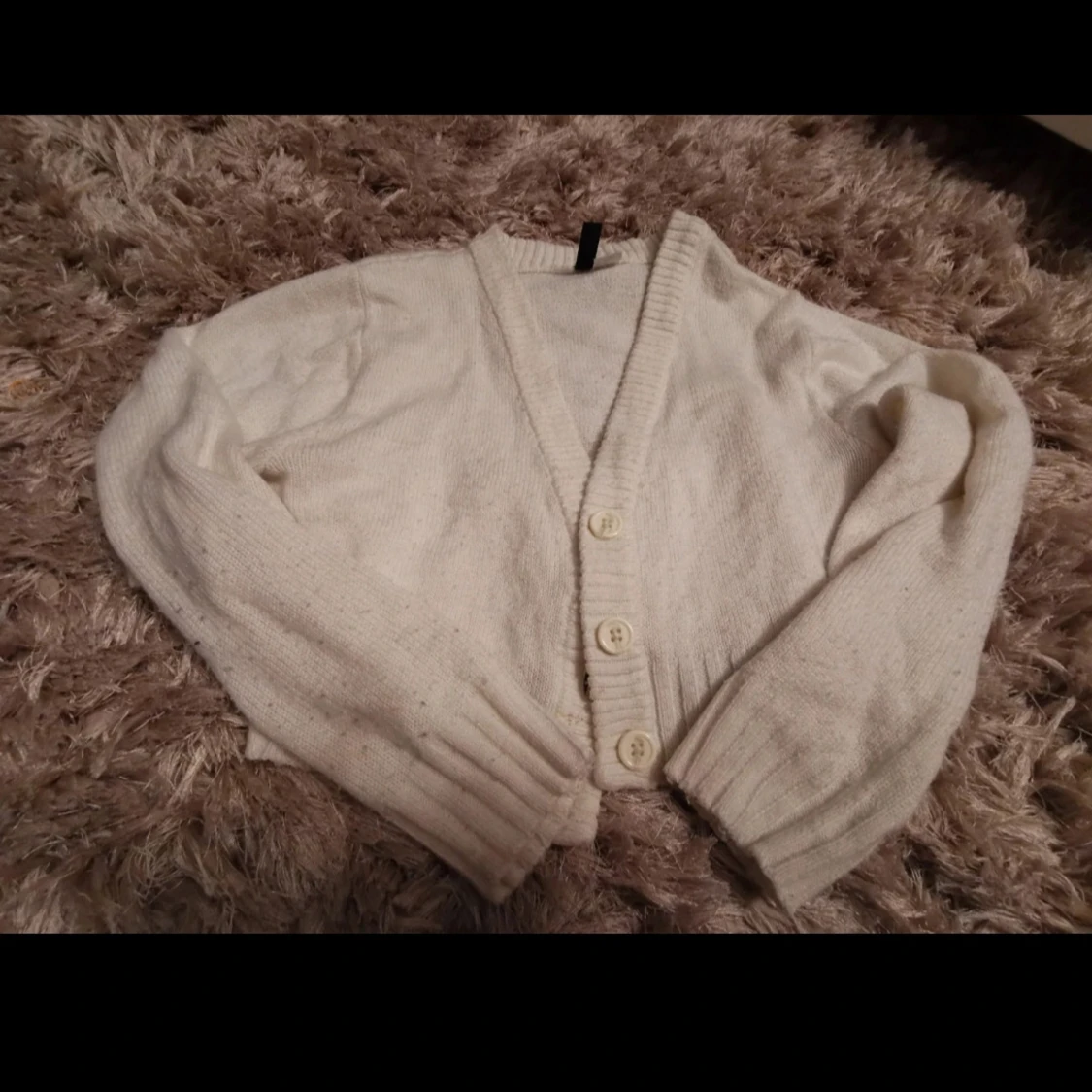 Vit kofta från H&M Divided XS