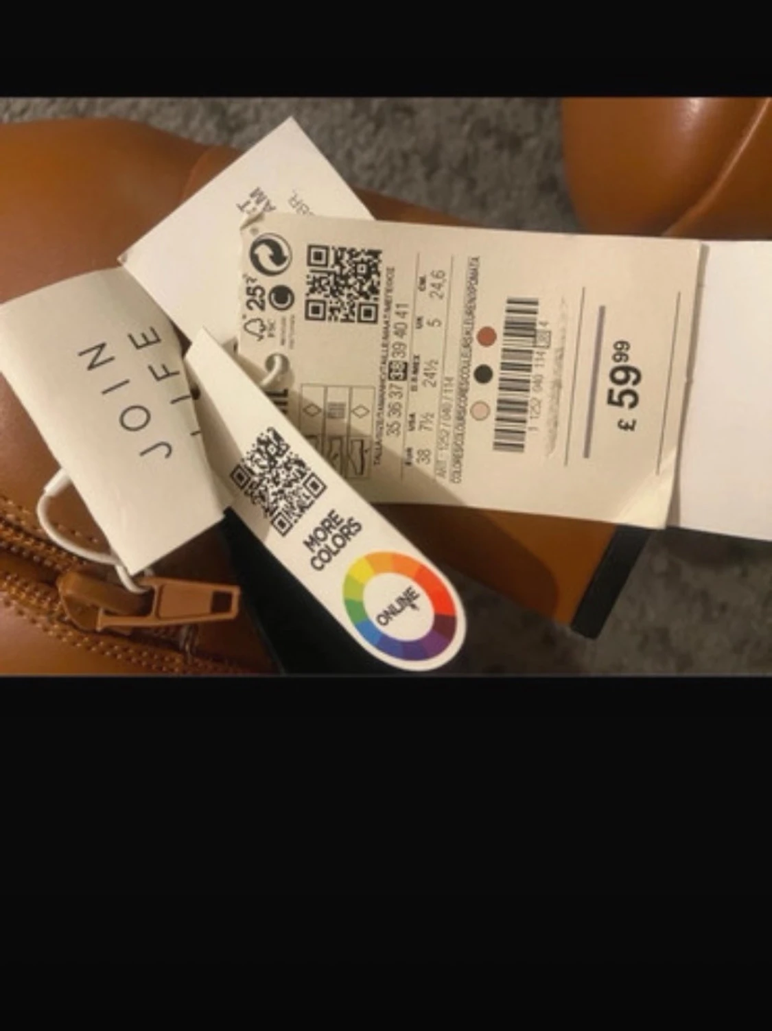 Bruna knähöga boots med klack - 1