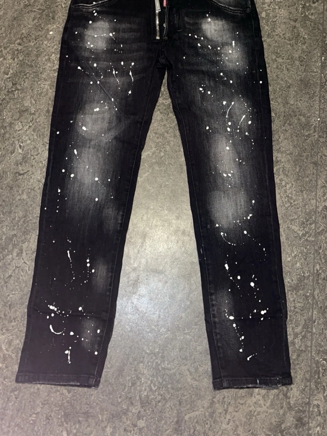 Svarta Dsquared2 jeans med färgstänk - 3