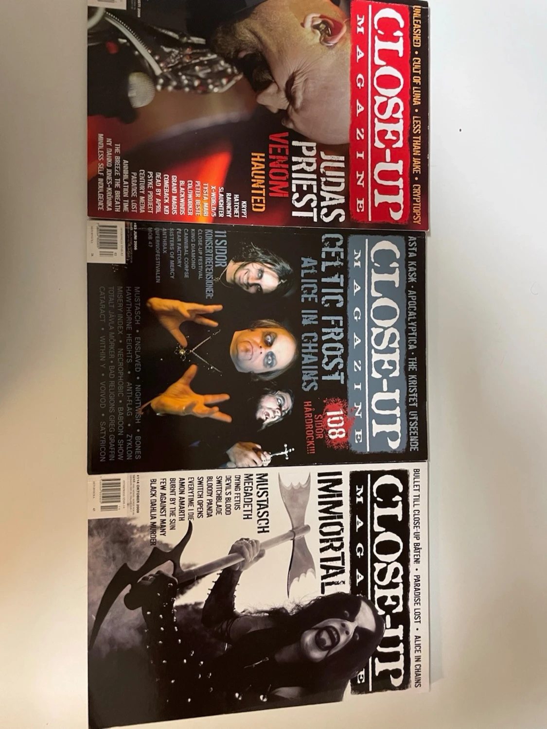 Close-Up Magazine (3 nummer: #102, #108, #114)