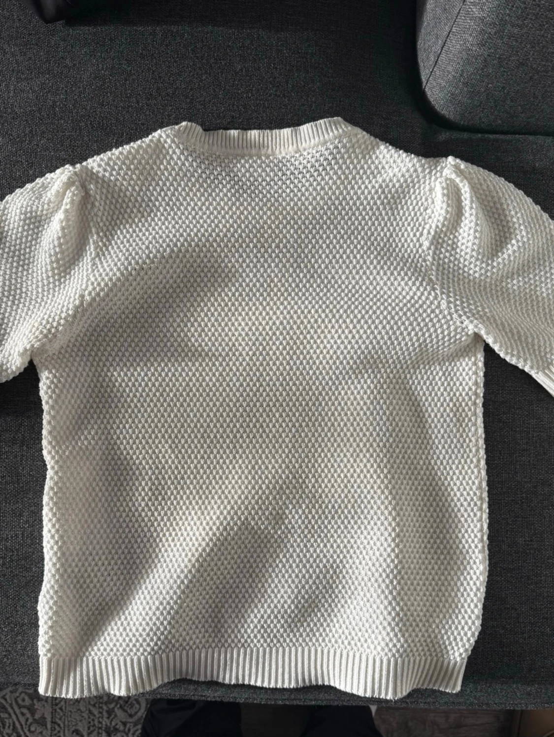 Vit stickad topp från VILA - 1