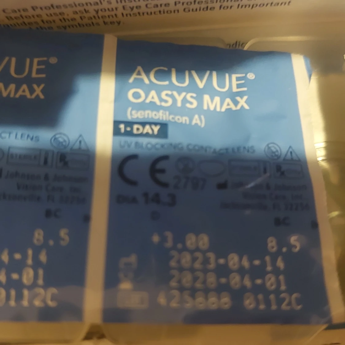 Linser med styrka - Acuvue Oasys Max 1-Day - 1