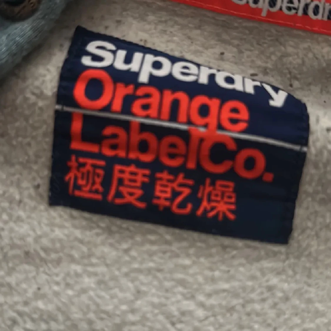 Blå Superdry hoodie med dragkedja - 2