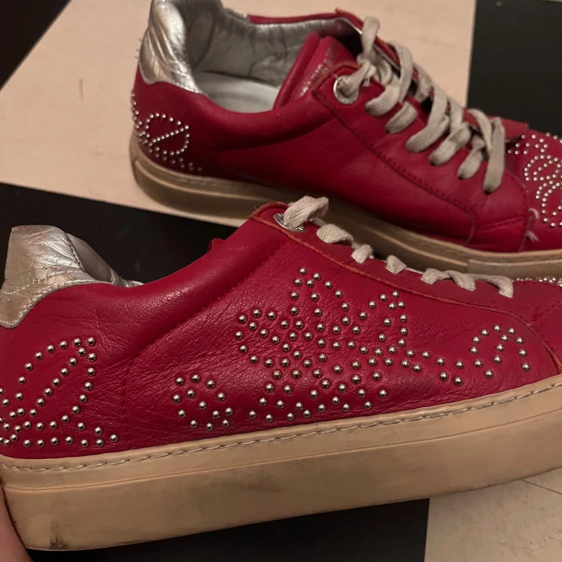 Röda Zadig skor - 1