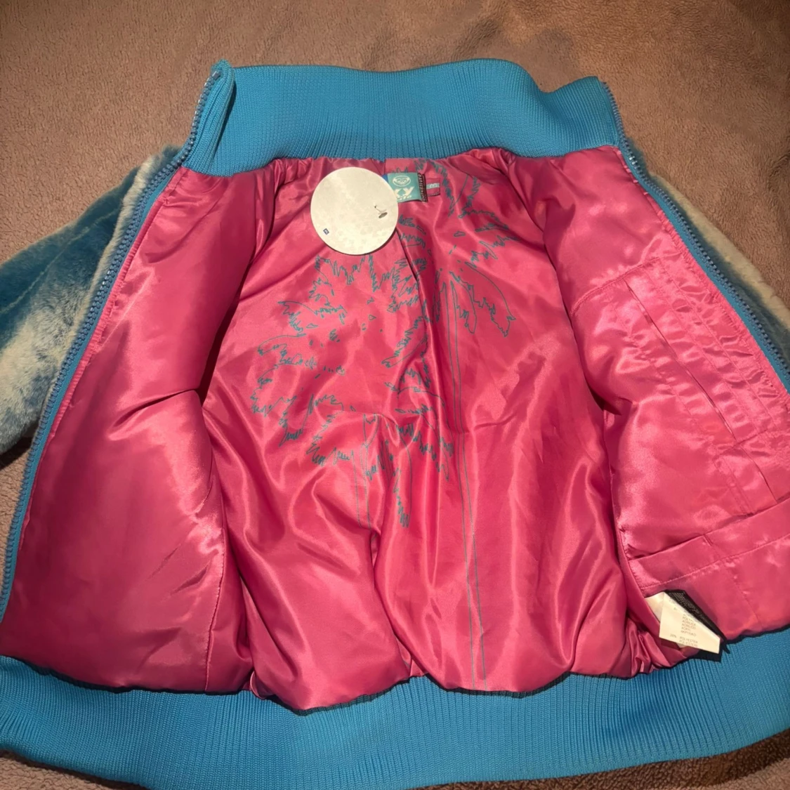 Blå-vit pälsjacka från Roxy - 2