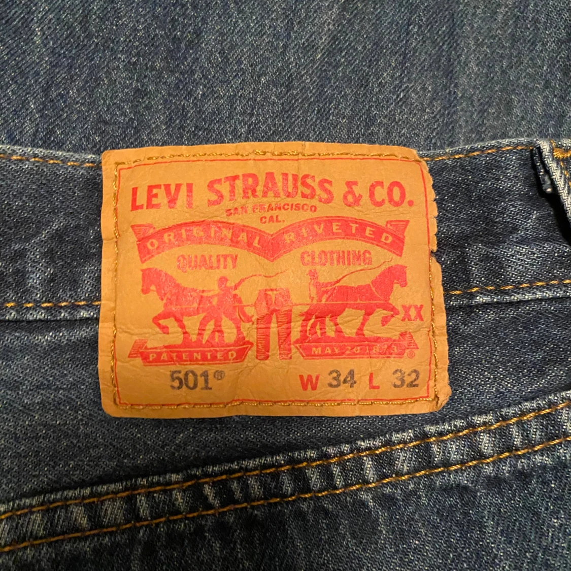 Levi's 501 blå jeans W34 L32 - 3