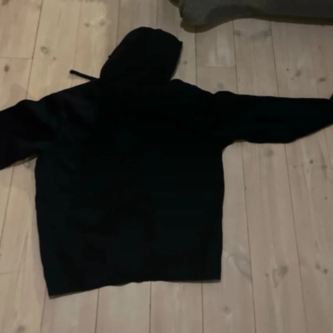 Svart Nike hoodie med turkos Swoosh - 3