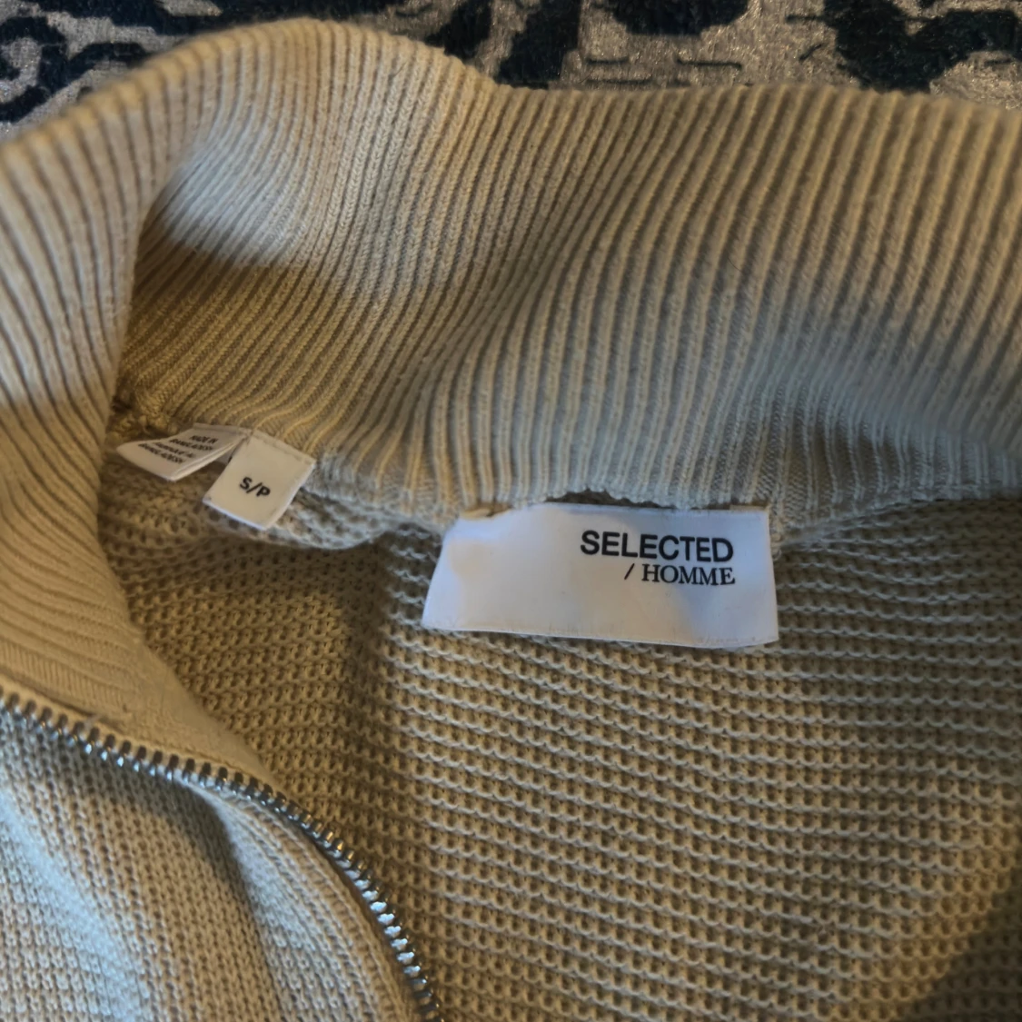 Beige stickad tröja Selected Homme - 1