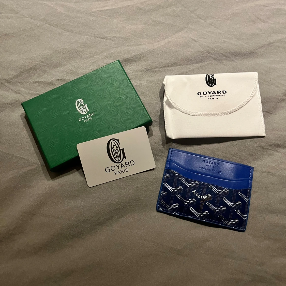 Blå Go4ard plånbok med mönster