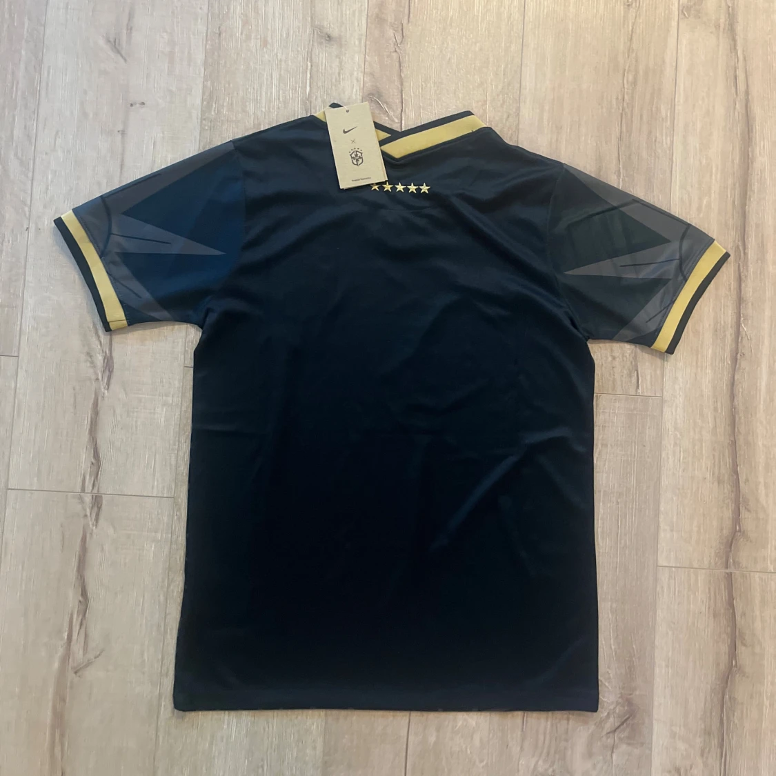 Svart Brasil Nike fotbollströja S - 1