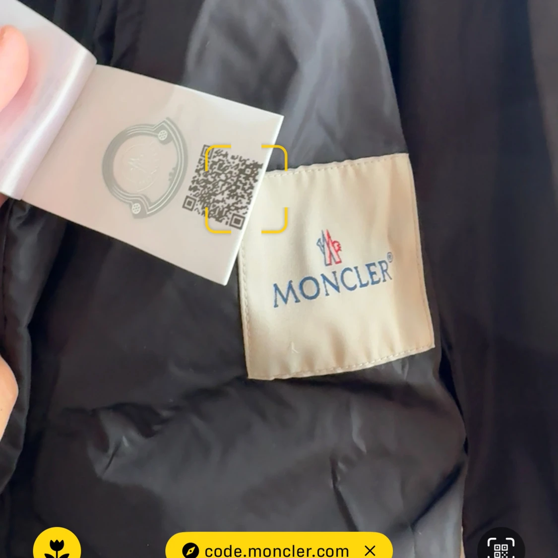 Svart vindjacka från Moncler - 2