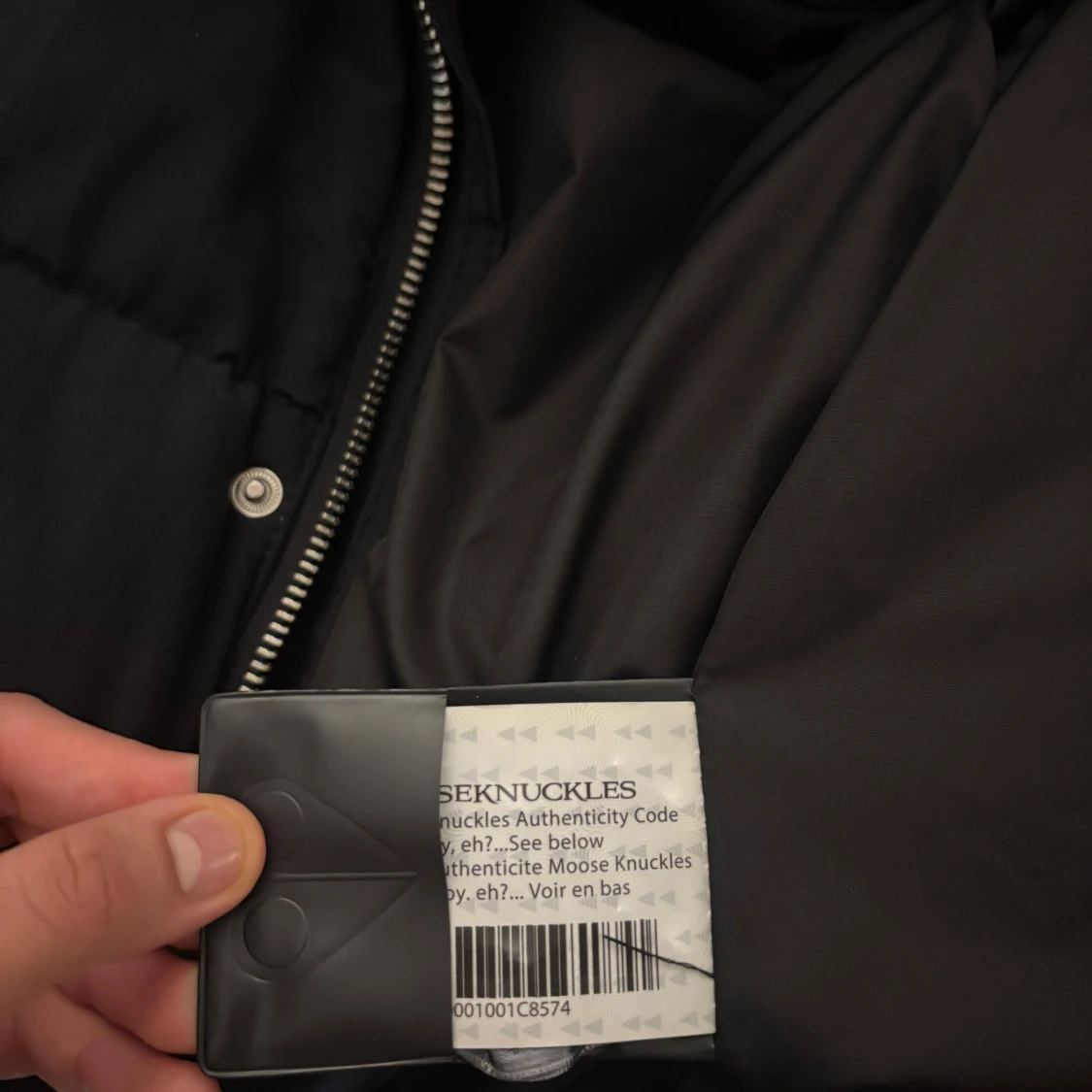 Svart Moose Knuckles pufferjacka L - 3