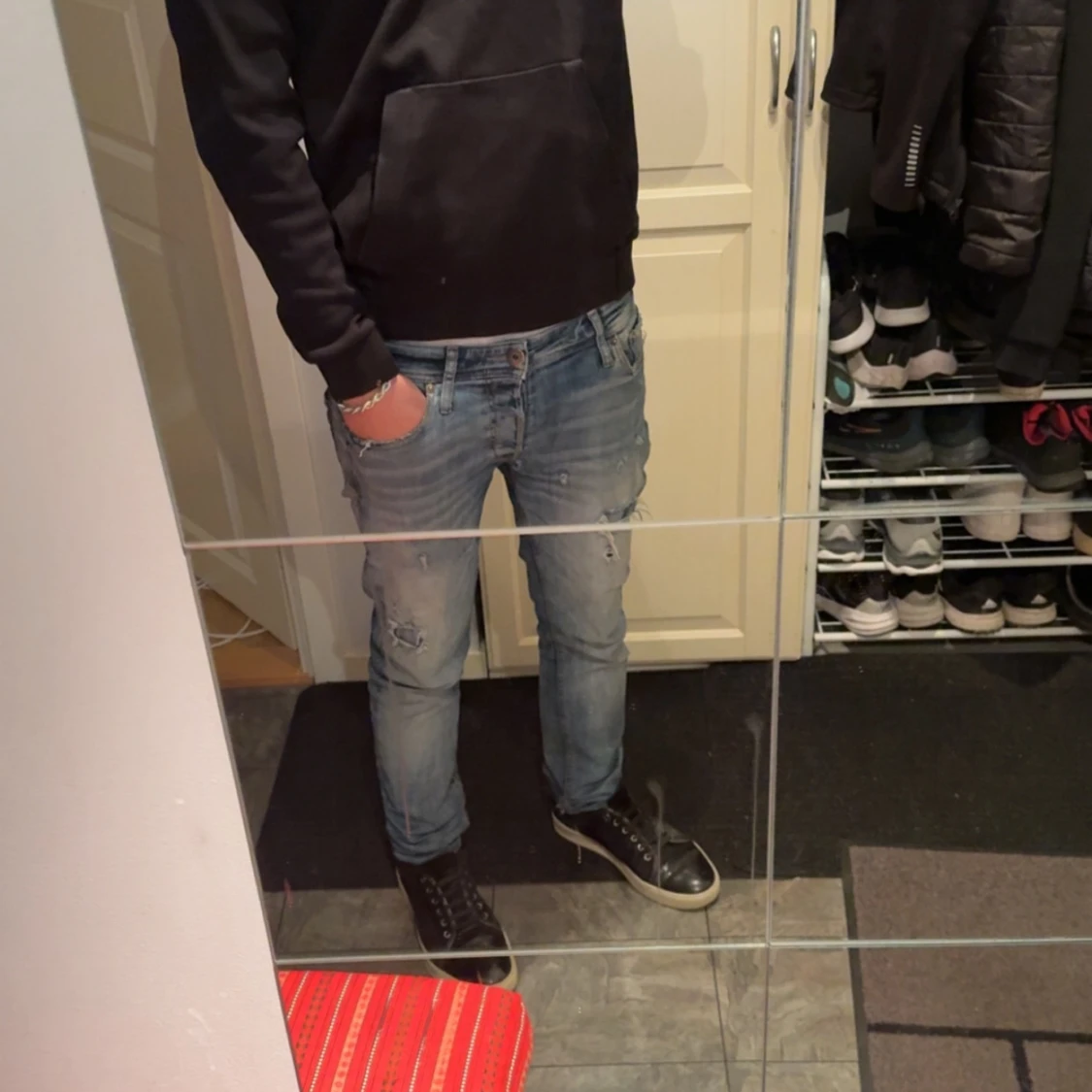 Svart hoodie från Hugo Boss