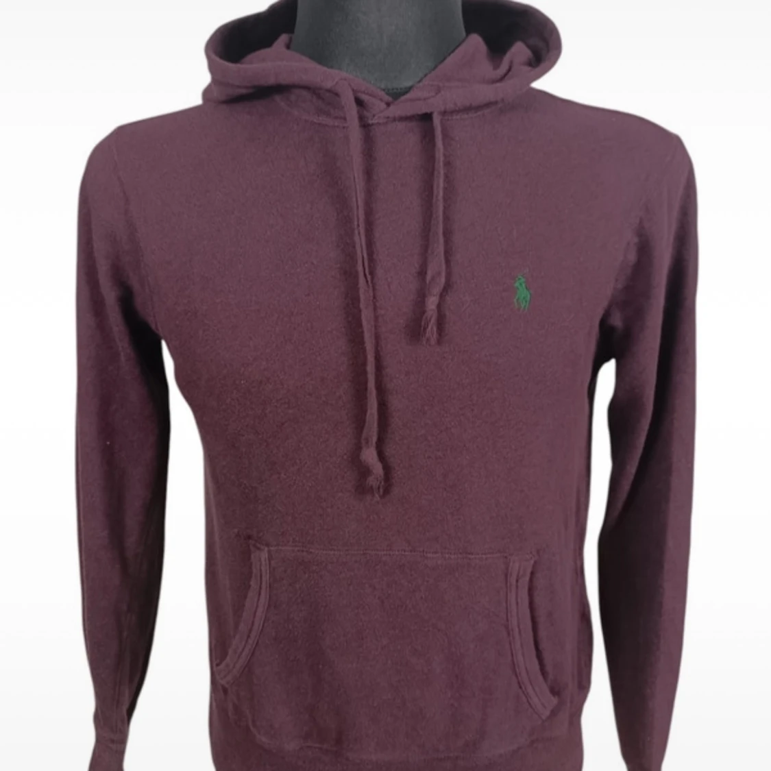 Vinröd hoodie från Ralph Lauren