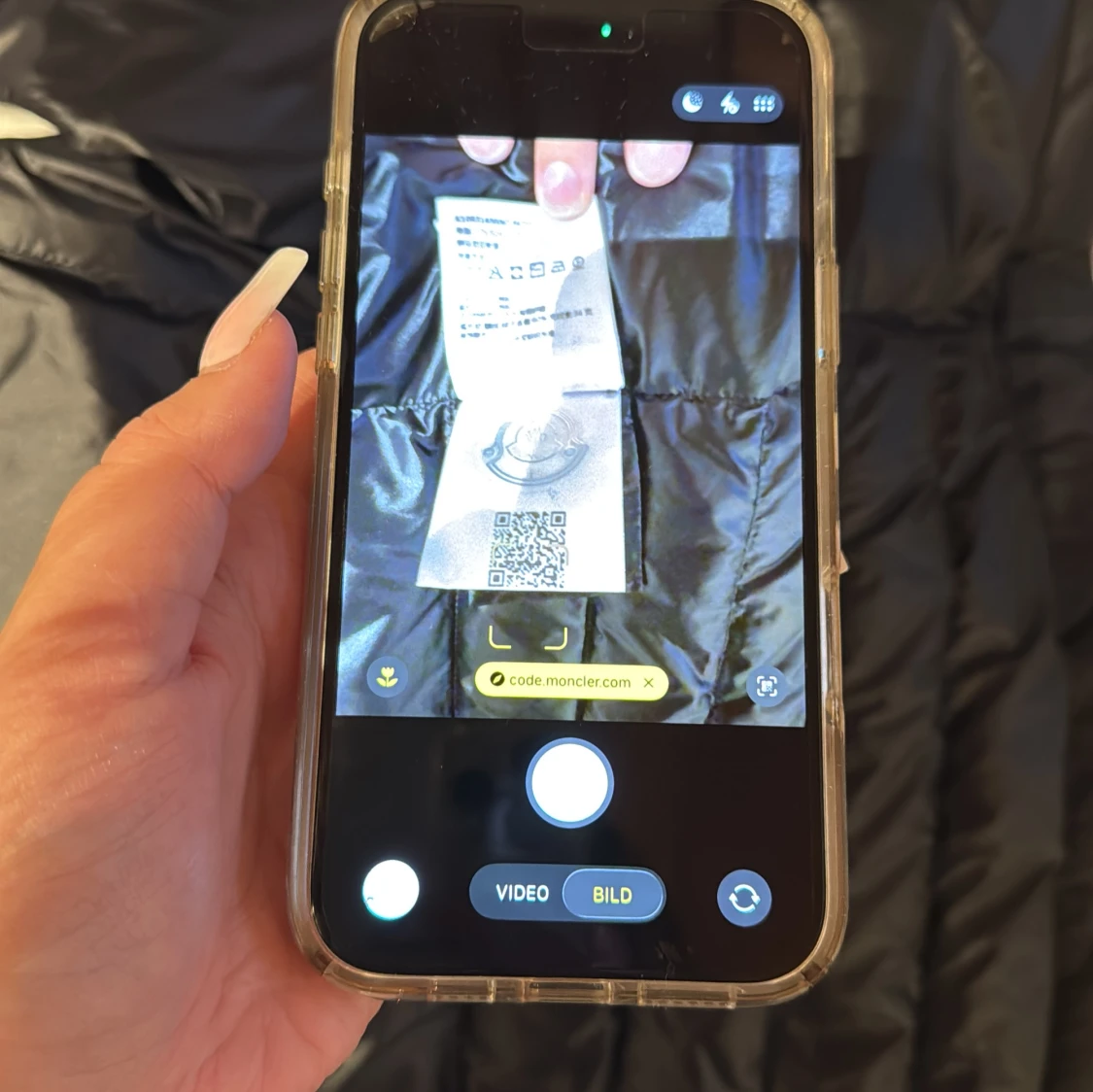 Svart dunväst från Moncler