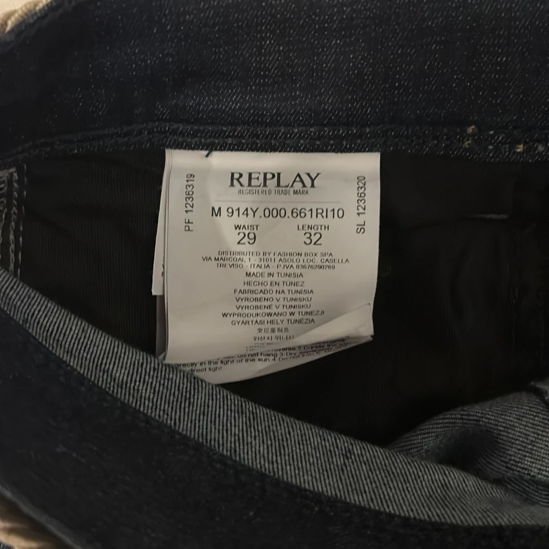 Replay Anbass mörkblå jeans W29 L32 - 3