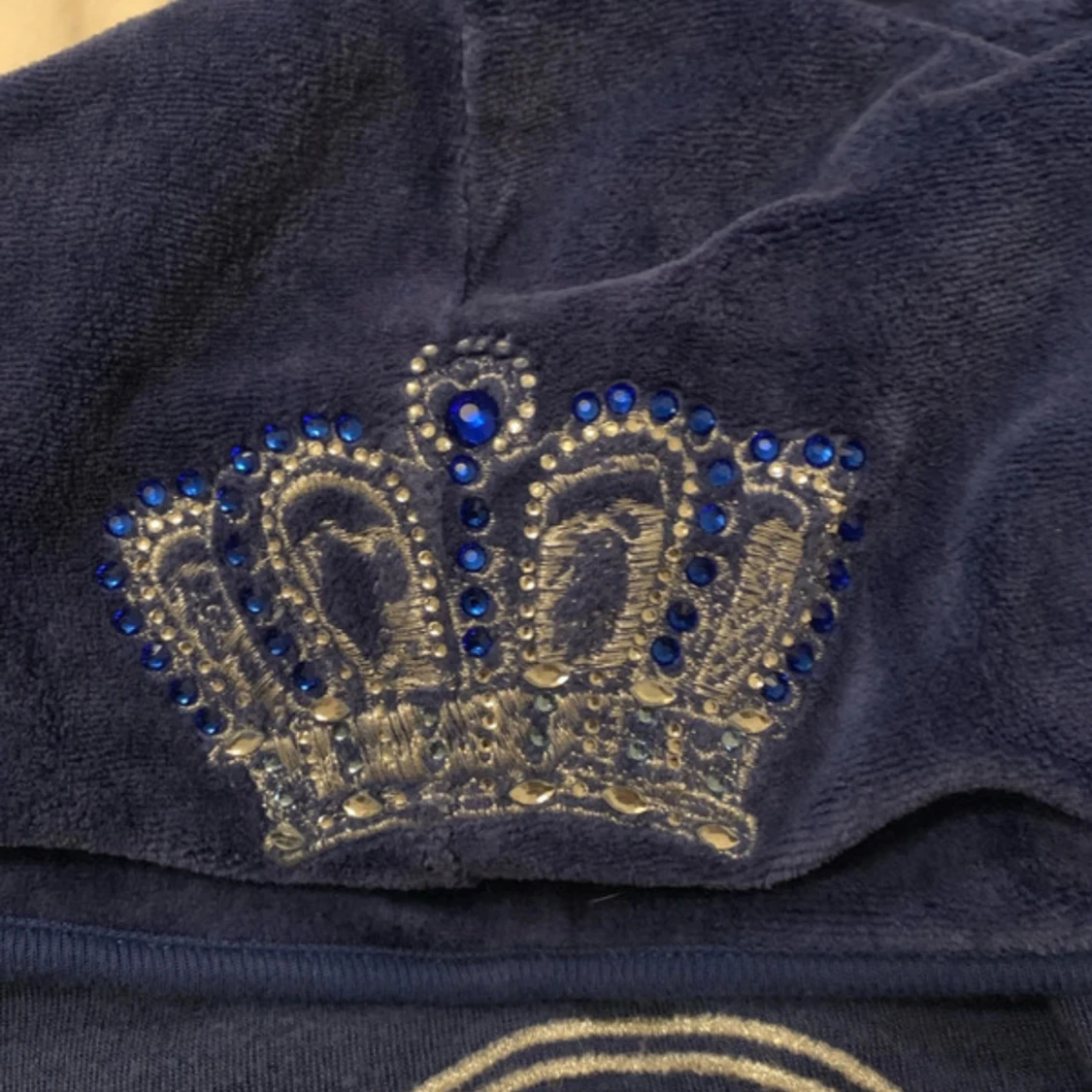 Blå velour hoodie Juicy Couture - 2