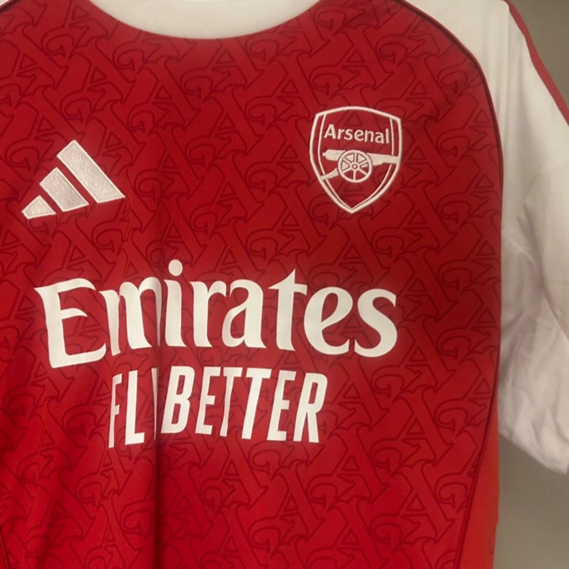 Arsenal hemmatröja Adidas röd/vit L - 2