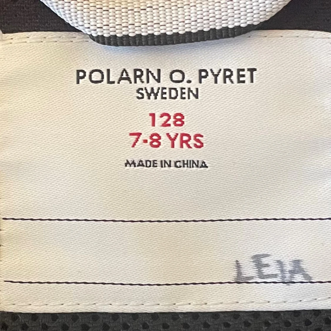 Rosa fleecejacka Polarn O. Pyret 128 - 2