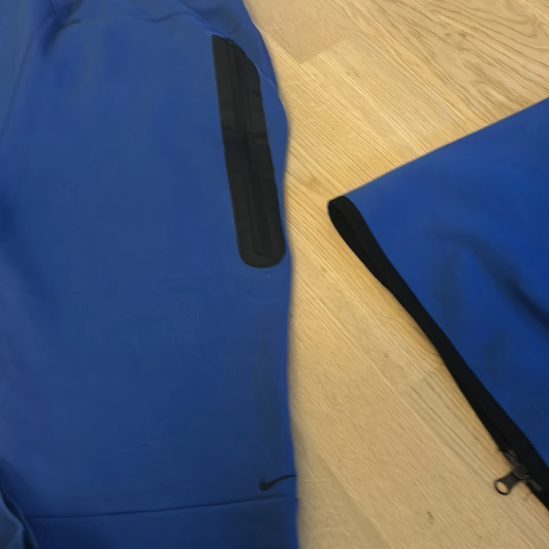 Blå Nike hoodie med dragkedja S - 4