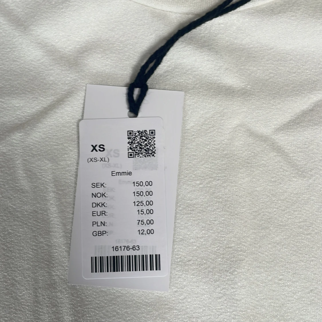 Vit tajt topp Lager 157  XS - 1