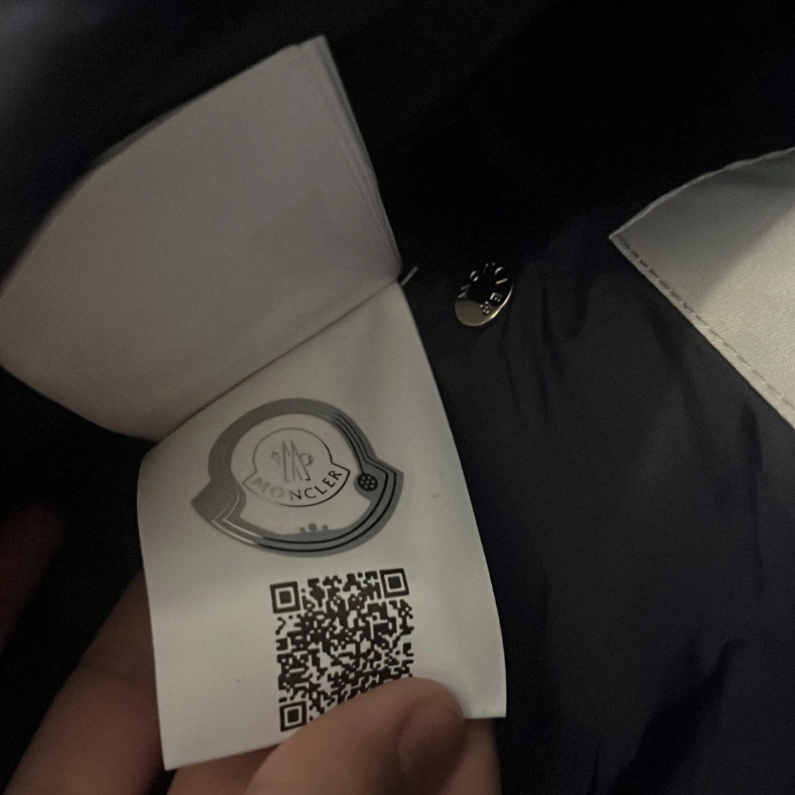 Navy blue Moncler windbreaker REP  - 3