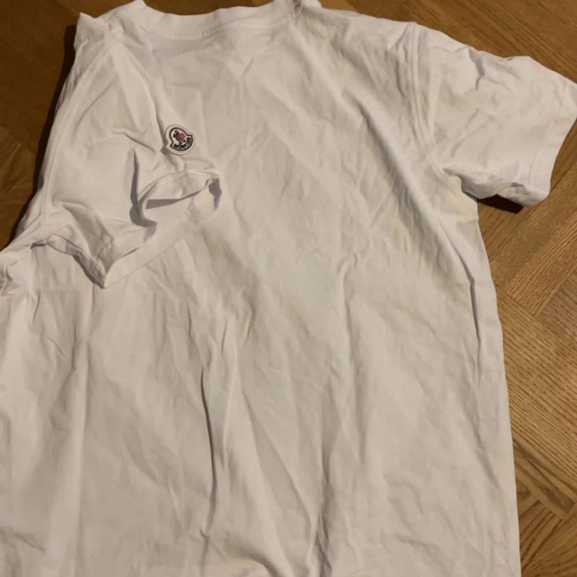 Vit Moncler t-shirt med stor logga - 2