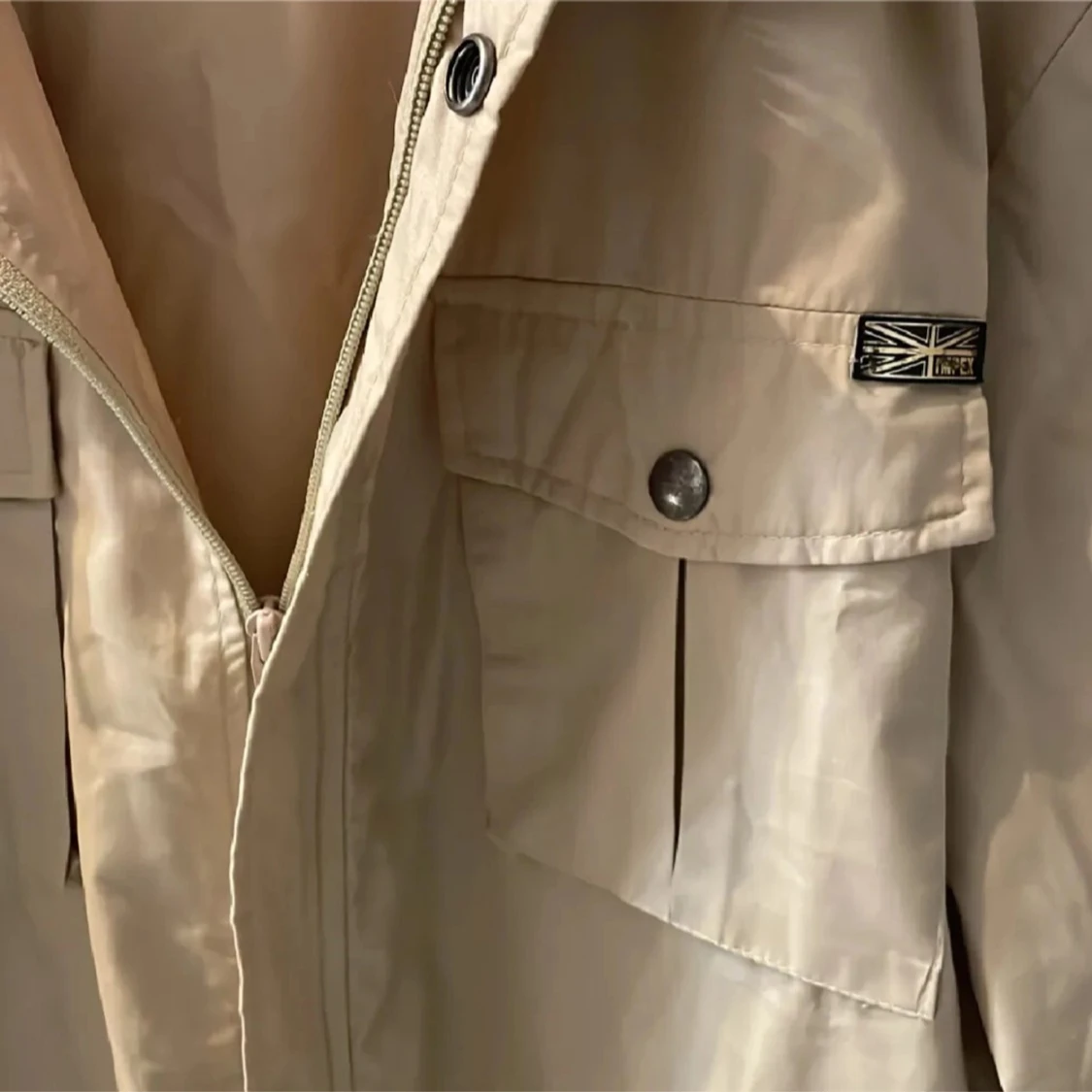 Beige fieldjacka  - 3