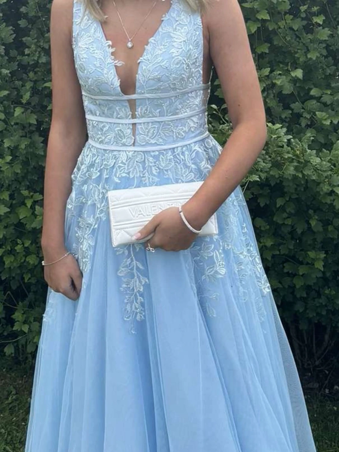 Ljusblå balklänning  - 3