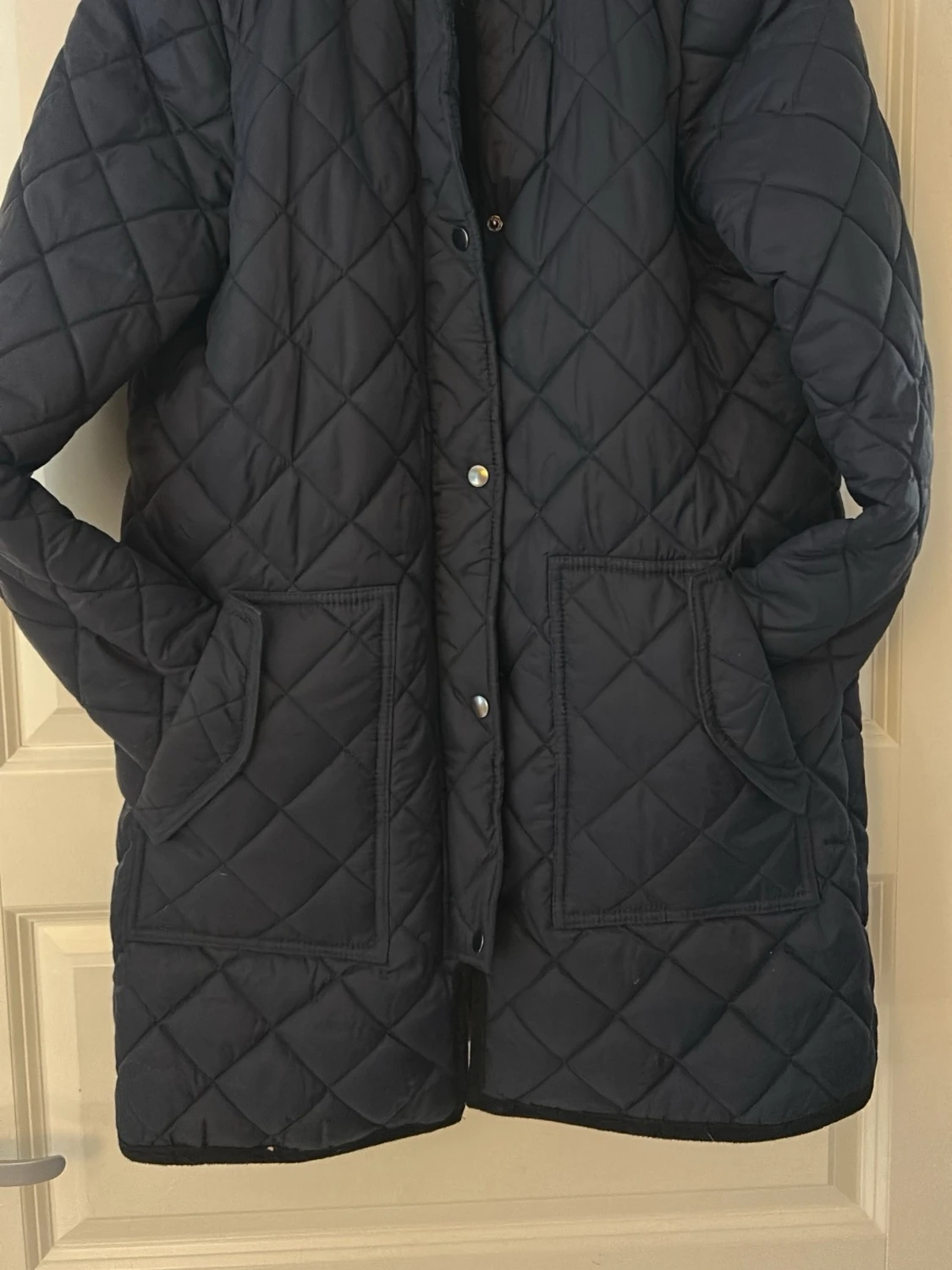 Mörkblå quiltad jacka från Vila