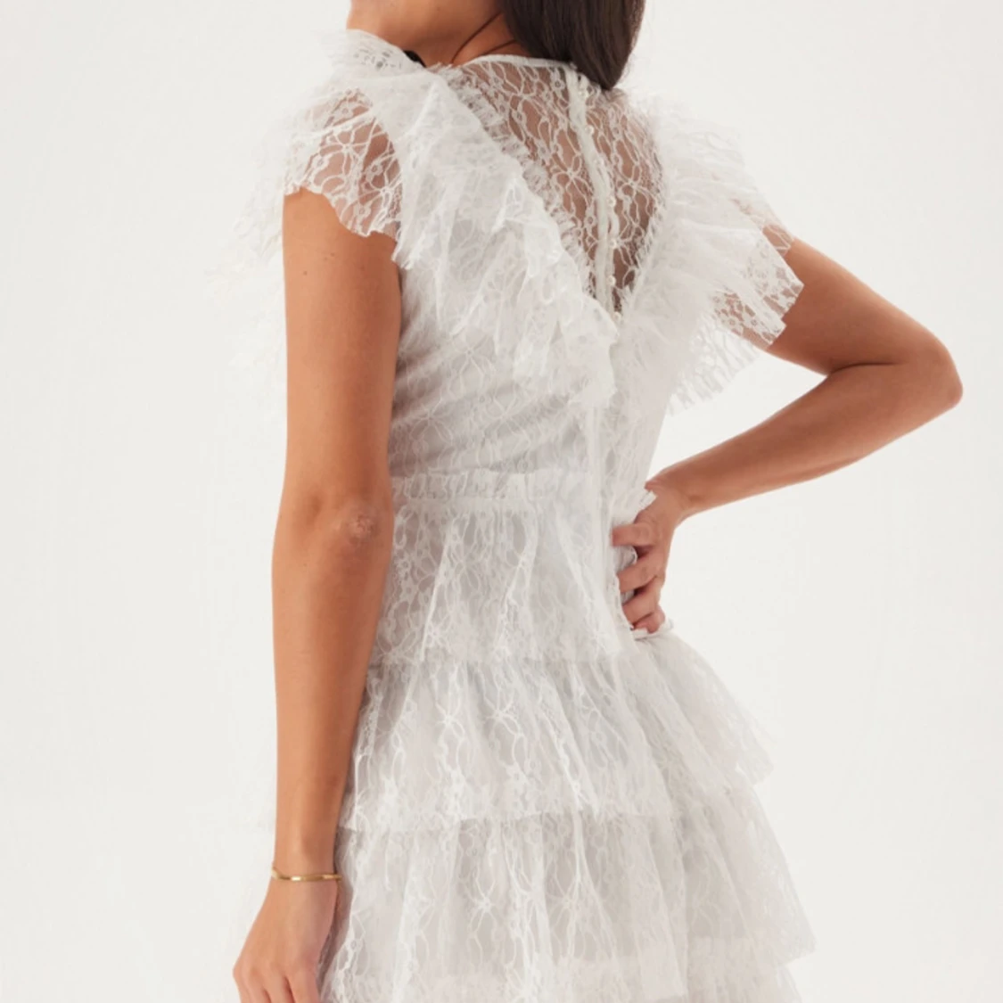 Vit Studentklänning  - 90