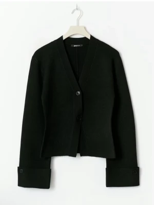 Knitted sculptured cardigan Gina Tricot - Jättefin svart kofta från Gina Tricot, storlek XS. Aldrig använd! 