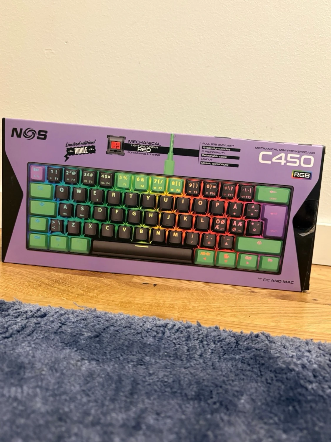 NOS C450 RGB Mechanical Mini Pro Keyboard