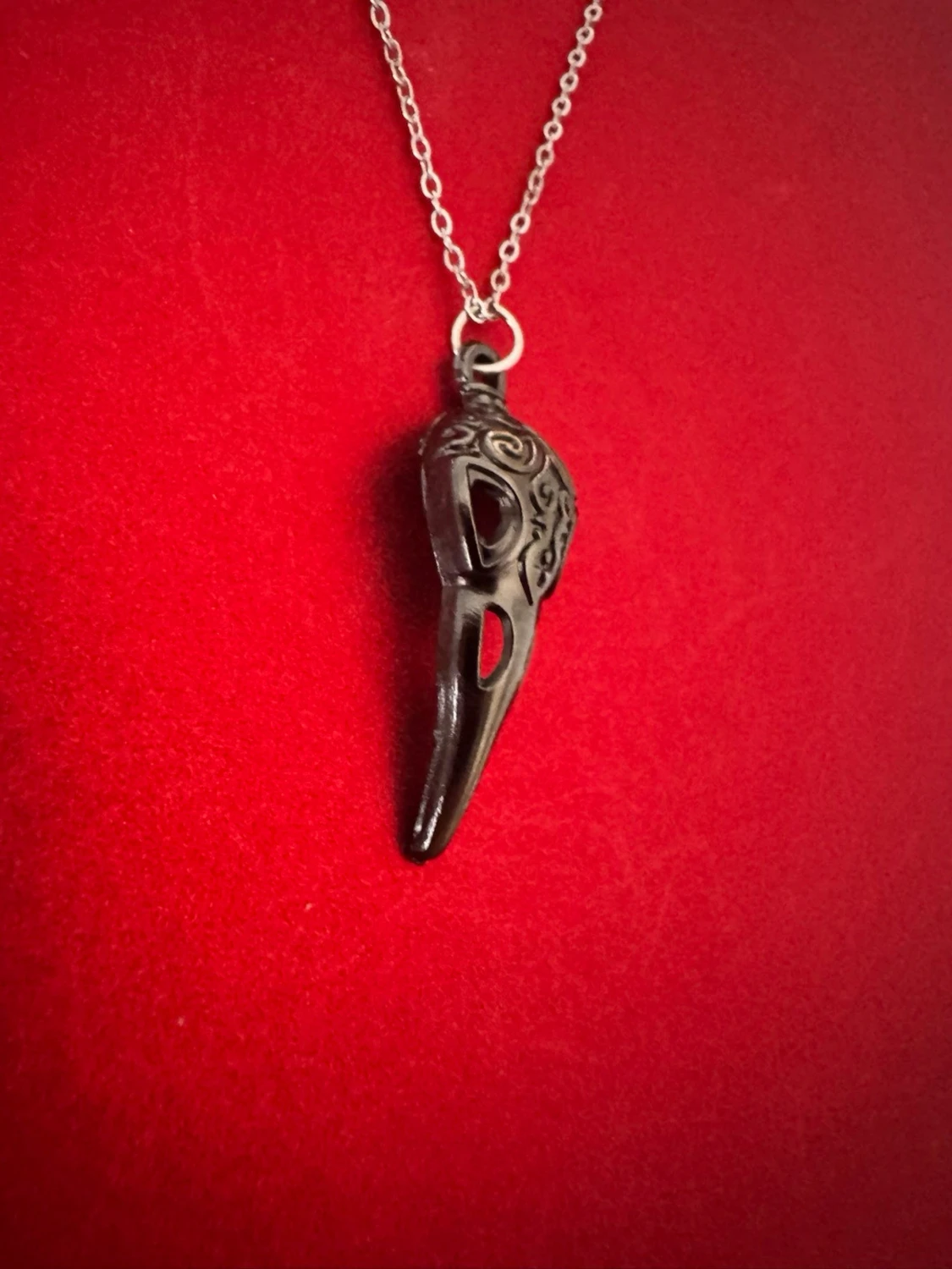 Halsband svart döskalle - 1