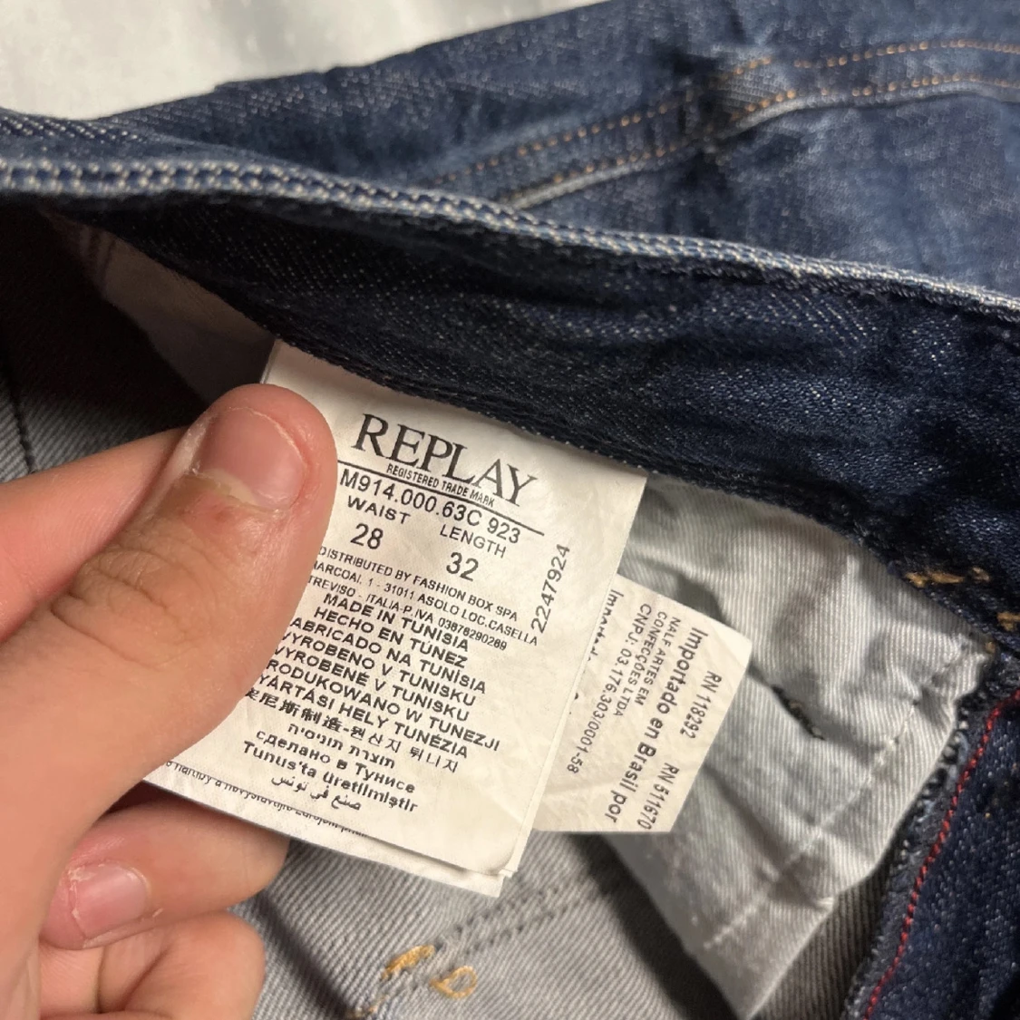 Replay Anbass blå jeans W28 L32 - 2