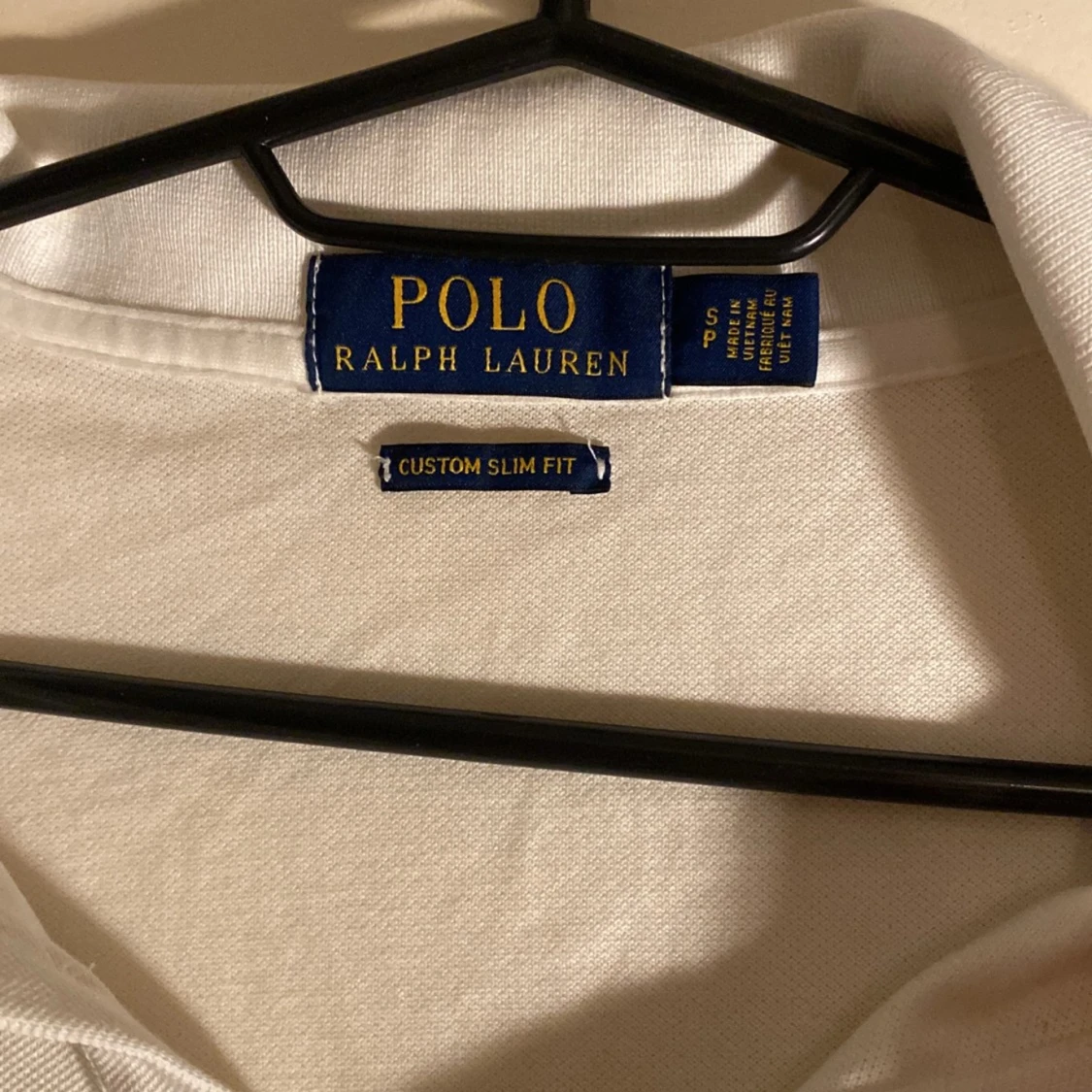 Vit pikétröja från Ralph Lauren - 90