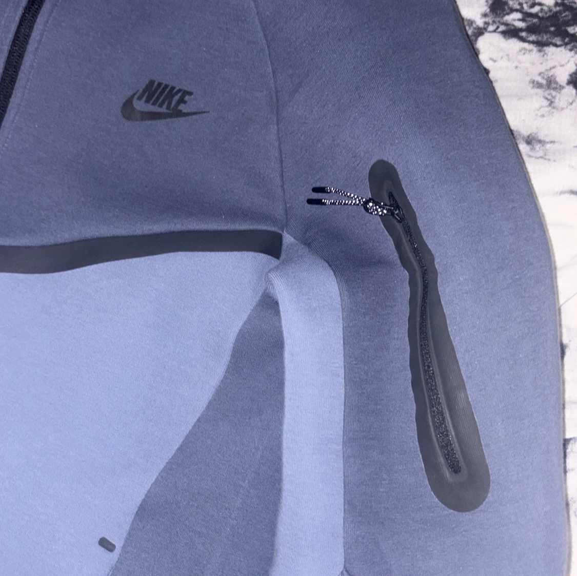 Nike Tech Fleece hoodie blå - 3