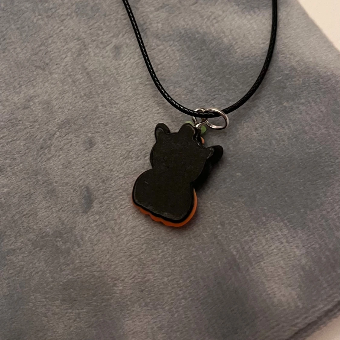 Choker katt pumpa Halloween Halsband  - 1