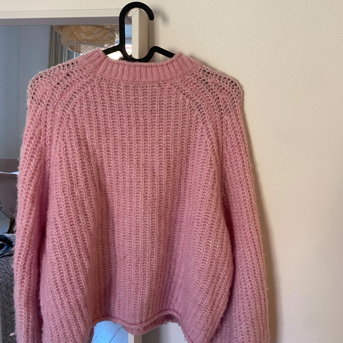 Rosa stickad tröja från Zara - 1