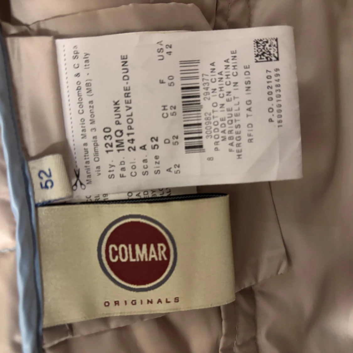 Ljusblå Colmar pufferjacka herr storlek M/L - 3