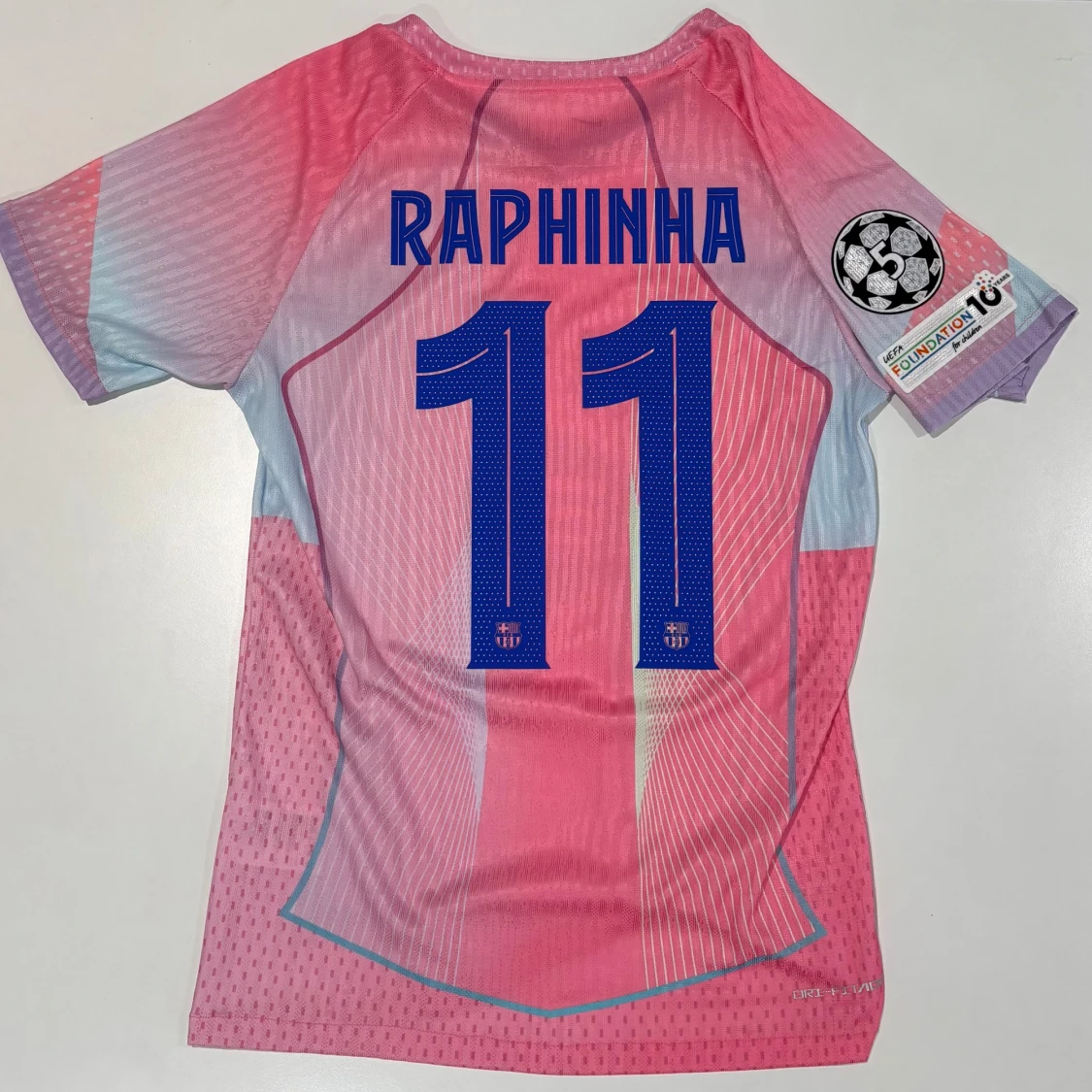 Barcelona Raphinha 11 Nike rosa matchtröja - 1