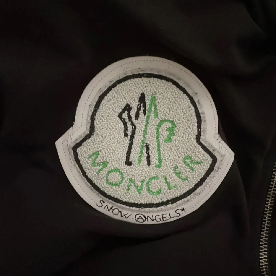 Svart Moncler x Palm Angels ziptröja S - 1