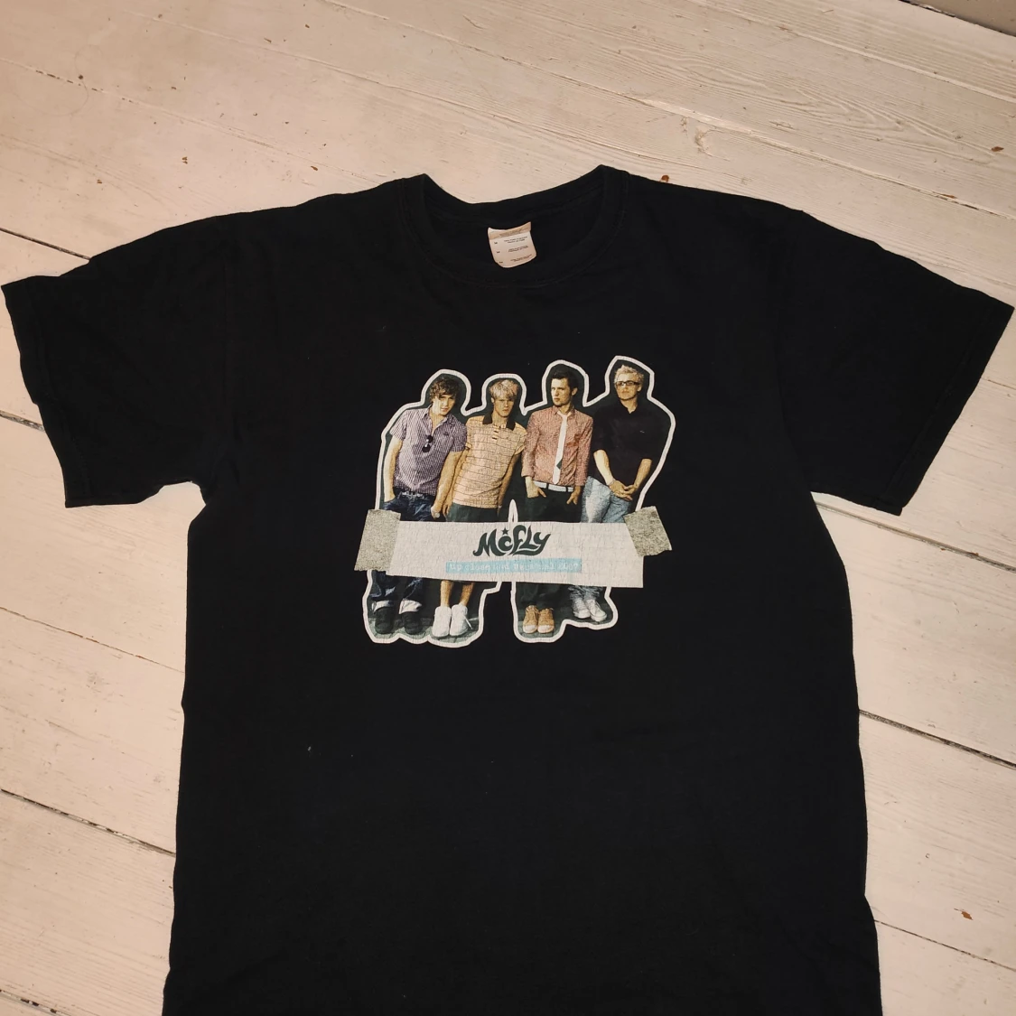 Svart McFly band t-shirt Gildan M