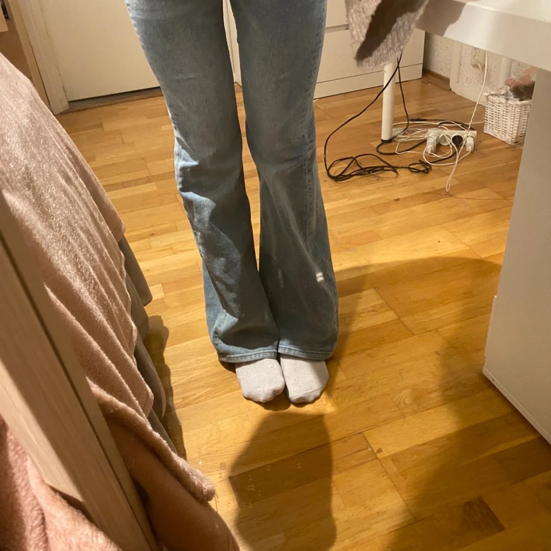 Bootcut ljusblå jeans - 2